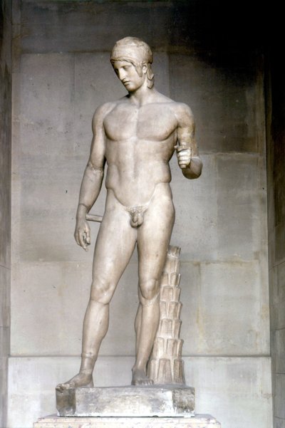 Ares called Ares Borghese. Statue of Alcamene, 5th century BC. Musee du Louvre by Alcamenes (attr. to)