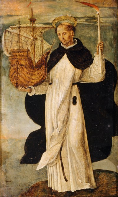 St Telmo (detail) by Alejo Fernandez