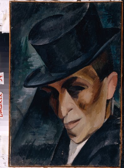 Portrait of a Man in Top Hat by Aleksandr Aleksandrovich Osmerkin