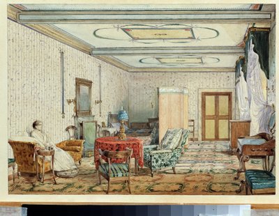 Interior by Aleksandr Andreevich Ivanov