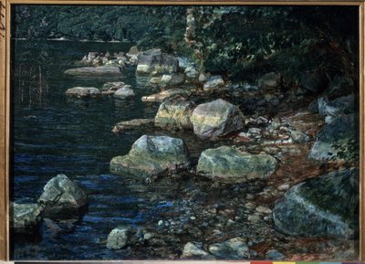 Water and Stones at Palazzuolo, Italy by Aleksandr Andreevich Ivanov