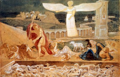 The Appearance of an Angel Announcing the Birth of Christ by Aleksandr Andreevich Ivanov