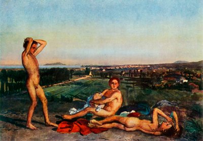 On the beach in the Bay of Naples, 1830s, 1965 by Aleksandr Ivanov