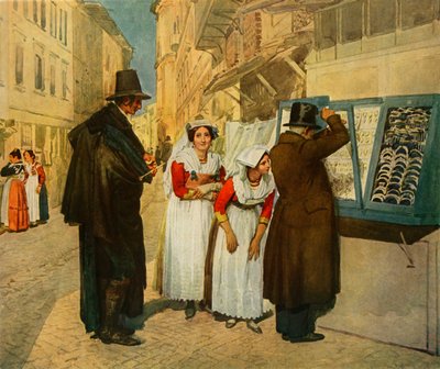 The Bridegroom Campagnuolo Choosing Earrings for His Bride by Aleksandr Ivanov