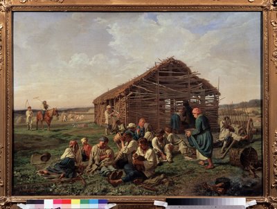 Rest at the Hay Harvest by Aleksandr Ivanovich Morozov