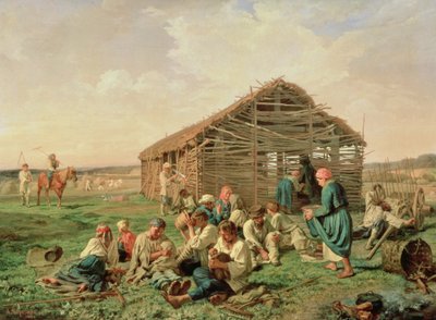 Rest during Haying by Aleksandr Ivanovich Morozov