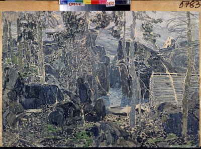 Stage Design for the Theatre Play Little Eyolf by H. Ibsen by Aleksandr Jakovlevic Golovin