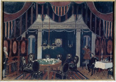 Stage Design for the Theatre Play The Masquerade by Mikhail Lermontov by Aleksandr Jakovlevic Golovin