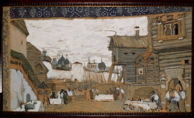Stage Design for the Opera The Pskov Maiden by N. Rimsky Korsakov by Aleksandr Jakovlevic Golovin