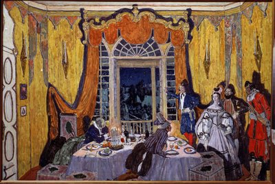 Stage Design for the Opera The Stone Guest by A. Dargomyzhsky by Aleksandr Jakovlevic Golovin