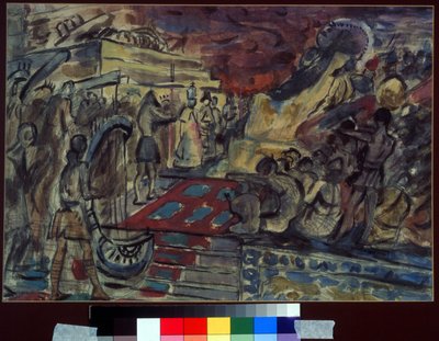 Stage Design for the Opera Sadko by N. Rimsky-Korsakov by Aleksandr Jakovlevic Golovin