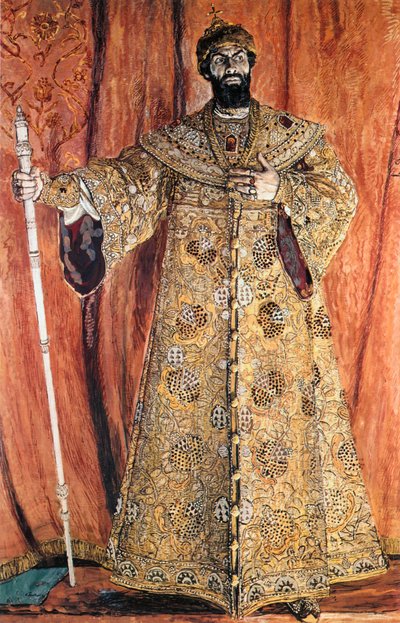 Feodor Chaliapin as Boris Godunov in Mussorgsky