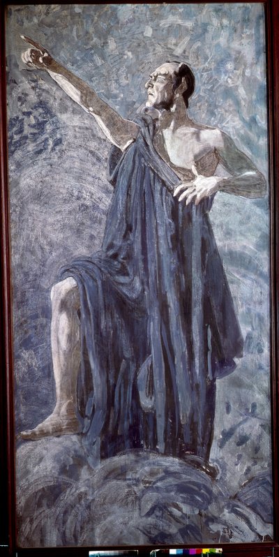 Feodor Chaliapin as Mephistopheles in the Opera Faust by Charles Gounod by Aleksandr Jakovlevic Golovin