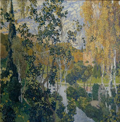 Landscape by Aleksandr Jakovlevic Golovin