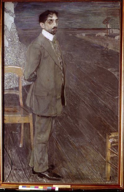 Portrait of the Poet Mikhail Kuzmin (1875-1936) by Aleksandr Jakovlevic Golovin