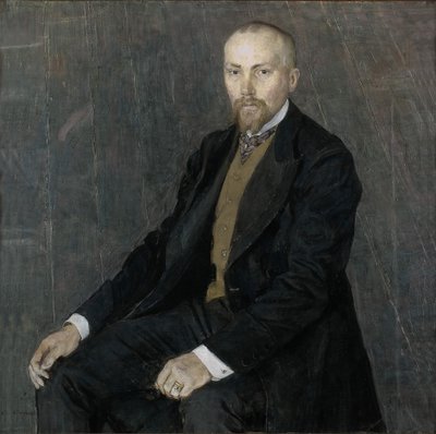 Portrait of the artist Nicholas Roerich 1874-1947, 1907 by Aleksandr Jakovlevic Golovin