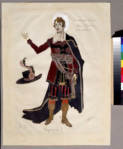 Costume Design for the Opera The Stone Guest by A. Dargomyzhsky by Aleksandr Jakovlevic Golovin