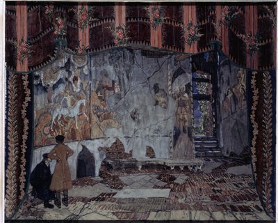 Stage Design for the Play The Storm by A. Ostrovsky by Aleksandr Jakovlevic Golovin