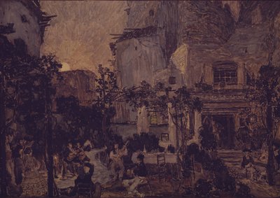 Stage design for the opera Carmen by G. Bizet, 1908 by Aleksandr Jakovlevic Golovin