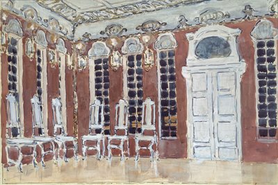 Stage design for the opera The Ice House by A. Koreshchenko by Aleksandr Jakovlevic Golovin
