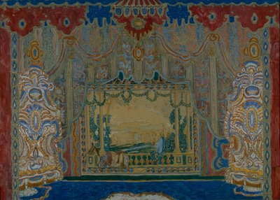 Stage Design for the Theatre Play Don Juan by Molière by Aleksandr Jakovlevic Golovin
