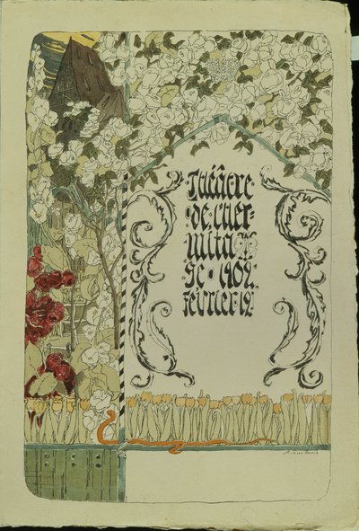 Theatre Programme for the Theatre Play Faust by Aleksandr Jakovlevic Golovin