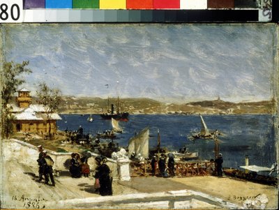 Shore Promenade in Sevastopol by Aleksandr Karlovich Beggrov