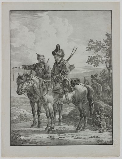 Tartars on Horseback by Aleksandr Orlowski