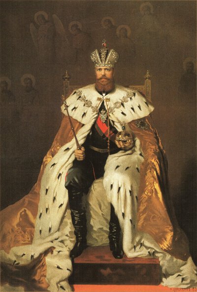 Portrait of Alexander III of Russia by Aleksandr Petrovic Sokolov
