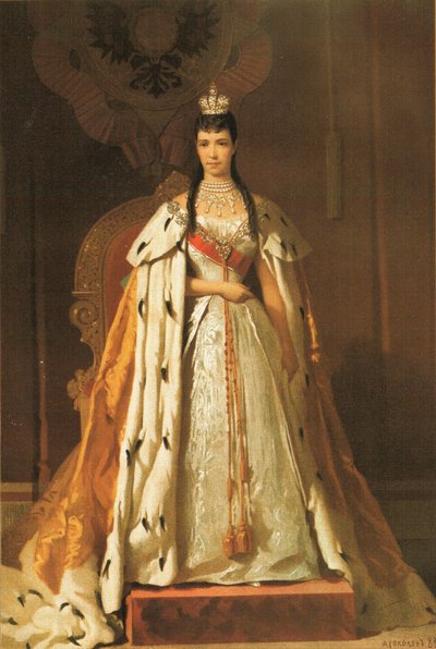 Portrait of Maria Fyodorovna by Aleksandr Petrovic Sokolov