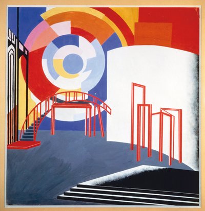 Sketch for a Scenic Design, c.1924 by Aleksandra Aleksandrovna (1884 1949) Ekster