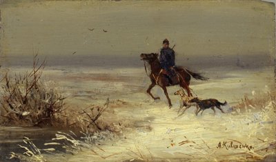 On the Hunting by Aleksei Danilovich Kivshenko