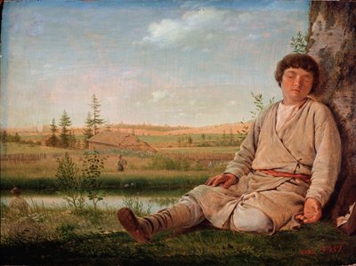 Sleeping Shepherd Boy by Aleksei Gavrilovich Venetsianov