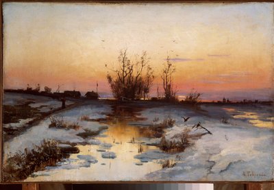 Evening, Alder Blooming by Alexei Kondratjewitsch Sawrassow