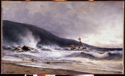 Surf at Cap Martin by Aleksei Petrovich Bogolyubov