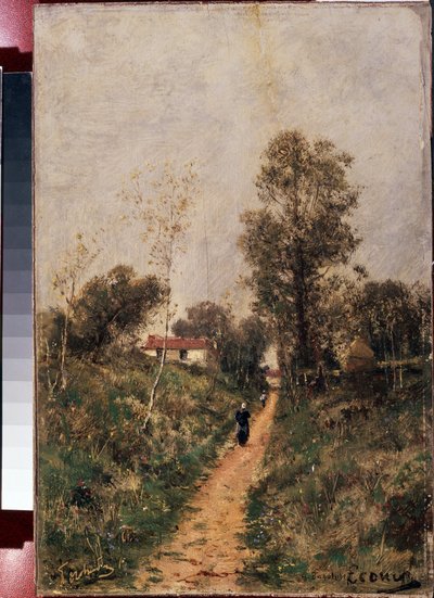 The Path. Ecouen by Aleksei Petrovich Bogolyubov