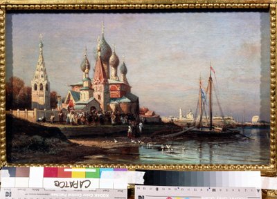 Easter Procession in Yaroslavl by Aleksei Petrovich Bogolyubov