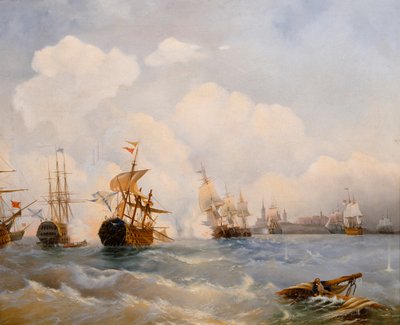 The Naval Battle of Reval on 13 May 1790 by Aleksei Petrovich Bogolyubov