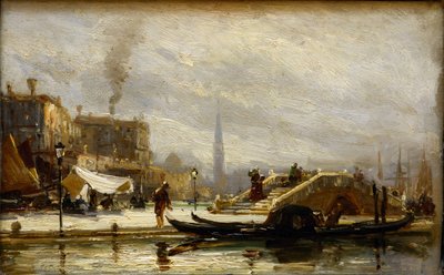 Venice Near the Railroad Station. Noon by Aleksei Petrovich Bogolyubov