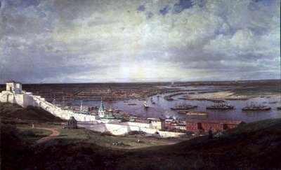 View of Nizhny Novgorod by Aleksei Petrovich Bogolyubov