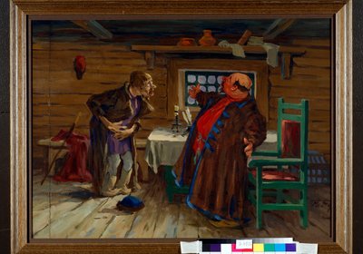A Patient Came to the Deacon by Aleksey Fyodorovich Afanasiev
