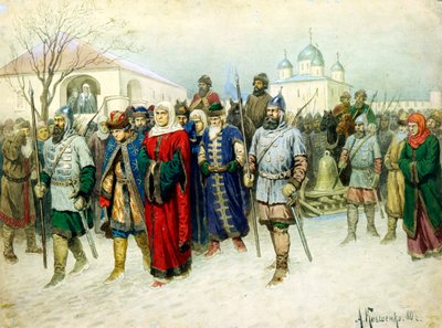 Martha the Mayoress Escorted to Moscow by Aleksey Kivshenko