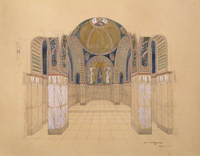 Design for a Church Interior by Aleksey Shchusev