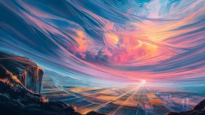 Vibrant Sky Horizon by Alena Aenami