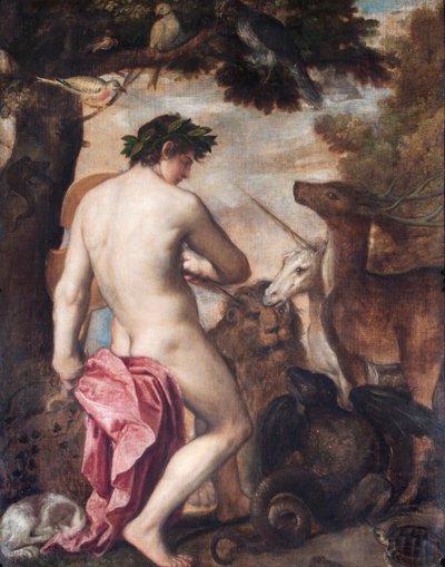 Orpheus Enchanting The Animals by Alessandro (1588–1649) (attr. to) Titian (workshop of) and Padovanino