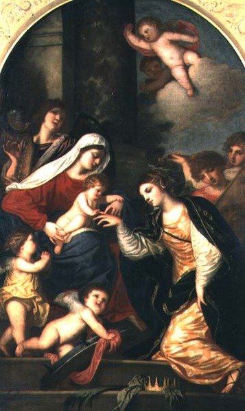 The Mystic Marriage of St. Catherine by Alessandro Varotari