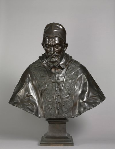 Portrait of Pope Innocent X Pamphili by Alessandro Algardi