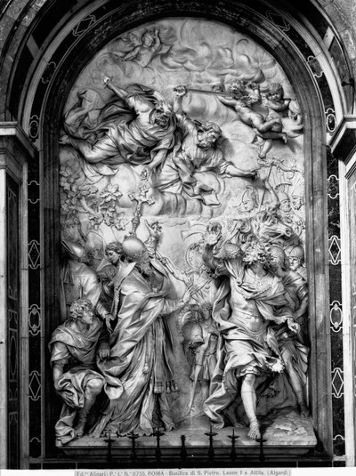 The meeting between Pope Leo the Great and Attila by Alessandro Algardi