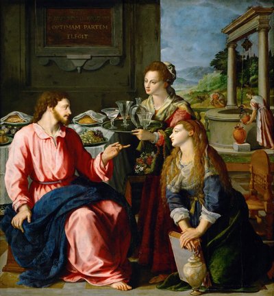 Christ in the House of Martha and Mary by Alessandro Allori
