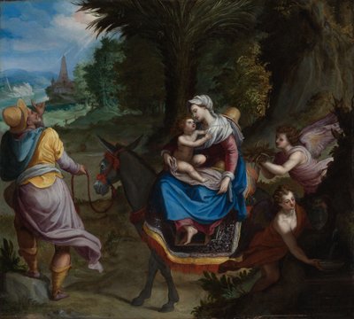 The Flight into Egypt by Alessandro Allori